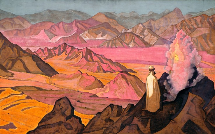 Mohammed on Mt. Hira à Nikolai Konstantinow. Roerich