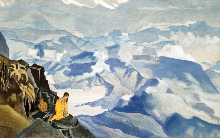 Drops of Life (From "Sikkim" series) à Nikolai Konstantinow. Roerich