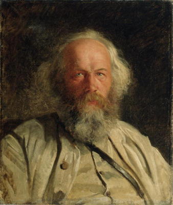 Portrait of Mikhail Alexandrovich Bakunin (1814-76) 1871 (oil on canvas) à Nikolai Nikolajevitch Gay