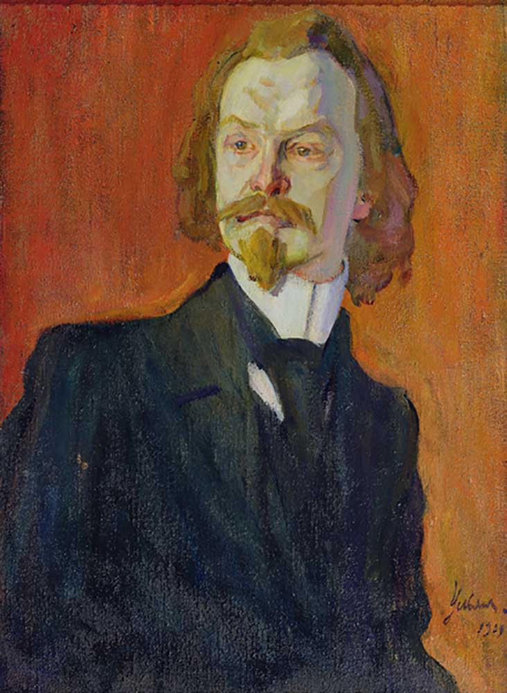 Portrait of Konstantin Balmont, 1909 à Nikolai Pavlovich Ulyanov