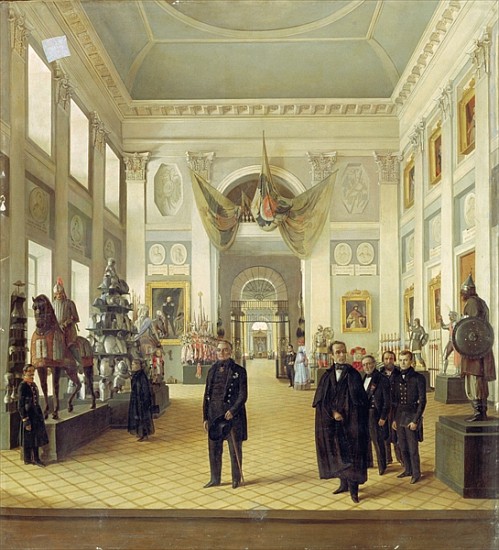 Interior of the Armoury Chamber in the Kremlin à Nikolai Alexeyevich Burdin