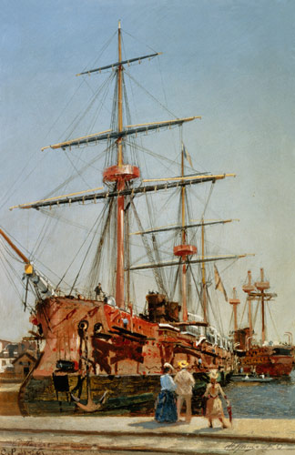 Die Erbauung des Schlachtschiffes "Admiral Kornilov" auf einer engl. Werft à Nikolaj Grizenko