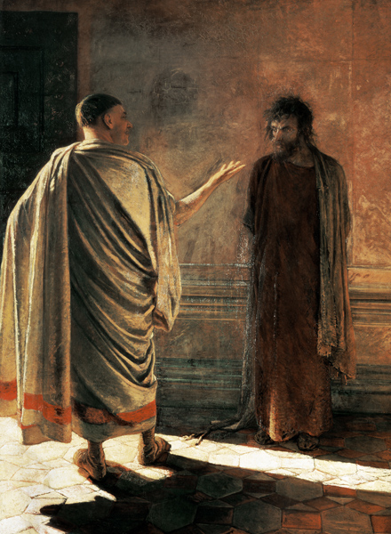 What is Truth? (Christ and Pilate) à Nikolai Nikolajewitsch Ge