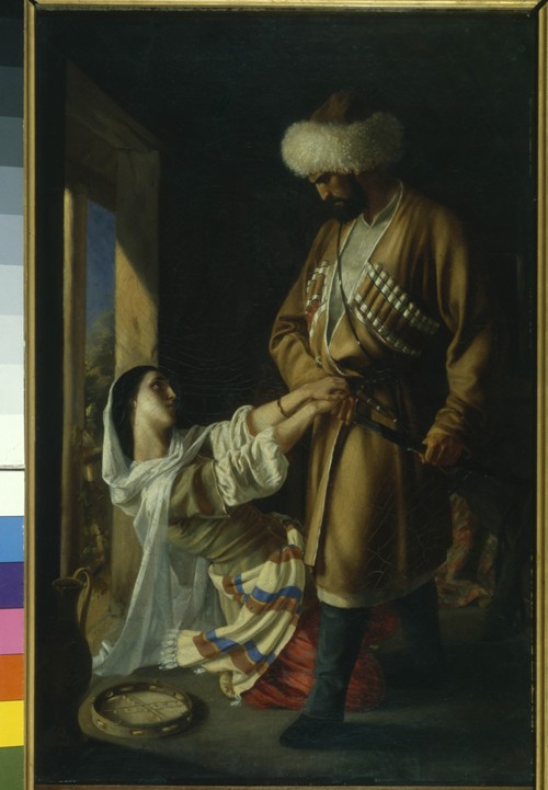 Leila and Khadji Abrek (After the poem by M. Lermontov) à Nikolai Nikolajewitsch Ge
