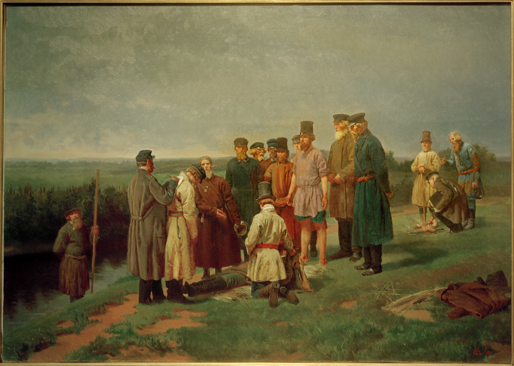 Visitierung eines Ertrunkenen à Nikolaj Dmitrijewitsch Dmitrijew-Orenburgski