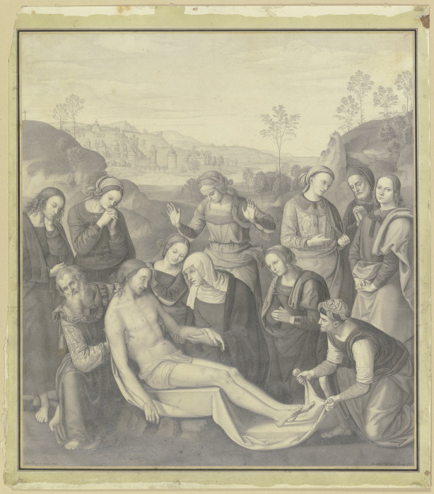 Peruginos Beweinung im Palazzo Pitti in Florenz à Nikolaus Hoff