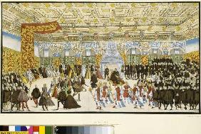 mariage de Guillaume V.de Bavière Renate dance et Mummerei de Lorraine.