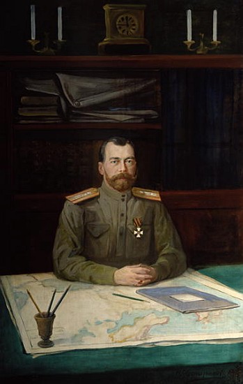 Portrait of Emperor Nicholas II à Nikolay Shesterikov
