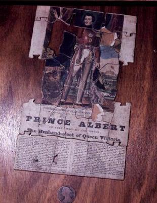 01:Prince Albert (1819-61), c.1839, (an English jigsaw puzzle) à 
