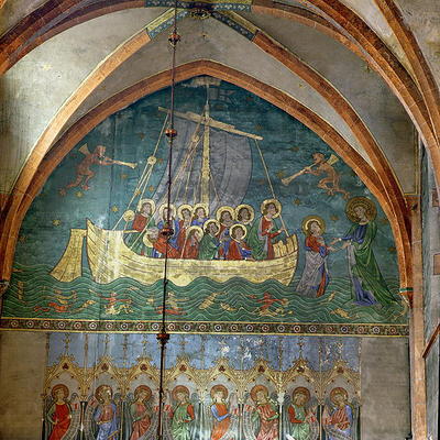 Peter's Ship: Storm on Lake Tiberias, after Giotto's 'Naviglia' (wall painting) see:106074 for detai à 