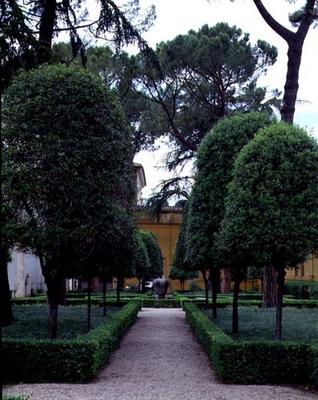 View of the garden, detail of the parterre, designed by Giorgio Vasari (1511-74) Giacomo Vignola (15 à 