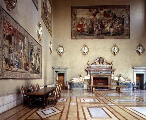 The 'Sala delle Fatiche d'Ercole' (Hall of the Labours of Hercules) designed by Antonio da Sangallo à 