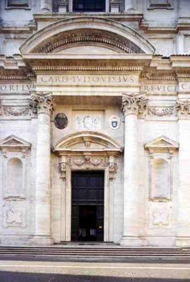 Facade of the church, designed by Carlo Maderno (1556-1629) and built in 1626 (photo) à 