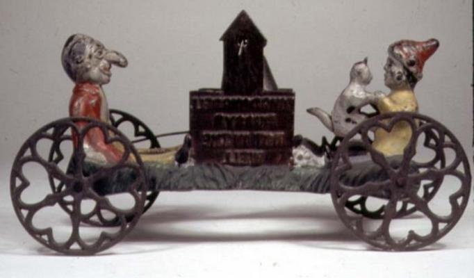 31:Cast iron bell toy, 1900 à 