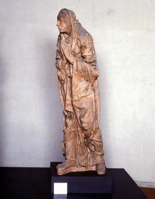 Angel from an Annunciation scene, sculpture by School of Mantua (terracotta) à 
