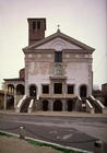 View of the facade designed by Leon Battista Alberti (1404-72), completed after his death by Luca Fa