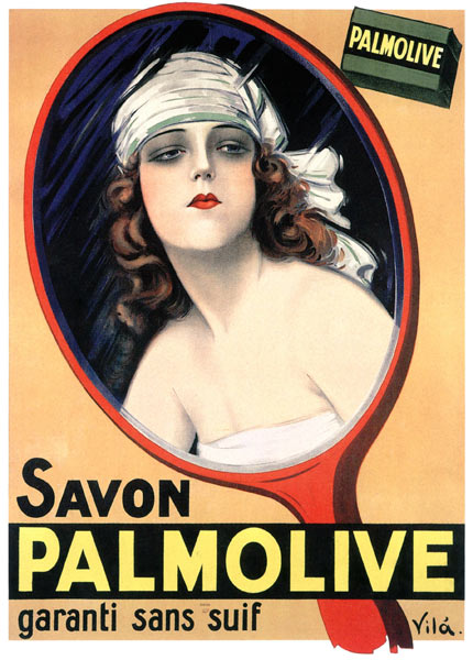 Advertisement for Palmolive soap by Emilio Vila à 