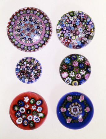 A Collection Of Clichy Millefiori Weights à 