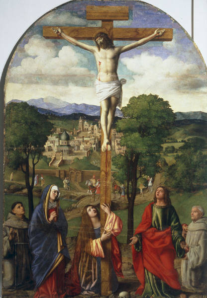 A. Donato/Christ en croix et saints à 