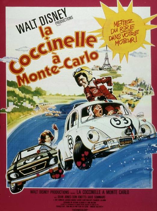 Affiche du film La coccinelle a Monte carlo 1977 de VincentMcEveety avec Dean Jones Don Knotts et Ju à 