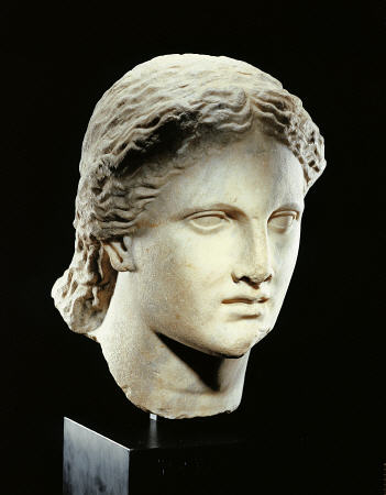A Greek Marble Female Head à 