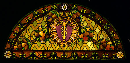 A Leaded And Plated Favrile Glass Window By Tiffany Studios à 