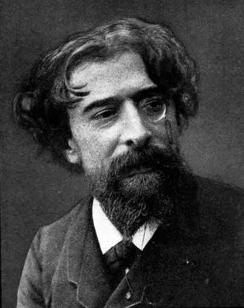 Alphonse Daudet (1840-97) (b/w photo)  à 