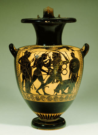 An Attic Black-Figure Amphora, With Herakles Fighting Apollo For The Sacred Bronze Tripod Of Delphi à 