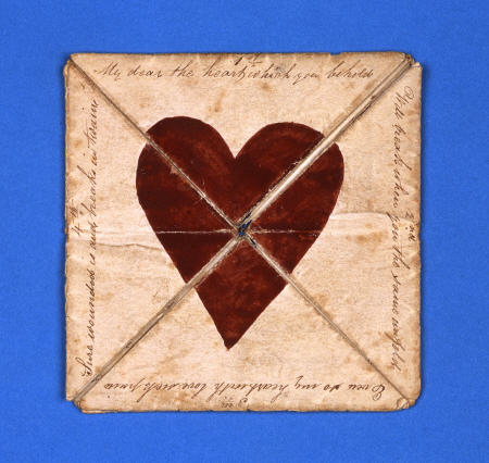 An Early Hand-Made Puzzle Purse Valentine, Circa 1790 à 