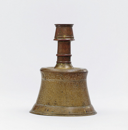 An Early Ottoman Cast Brass Candlestick Turkey, Late 15th Century à 