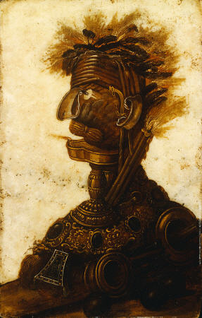 Anthropomorphic Heads Representing One Of The Four Elements - Fire à 