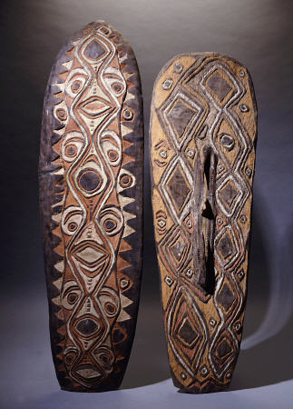 An Upper Sepik And A Rare Hunstein Shield from Papua New Guinea à 