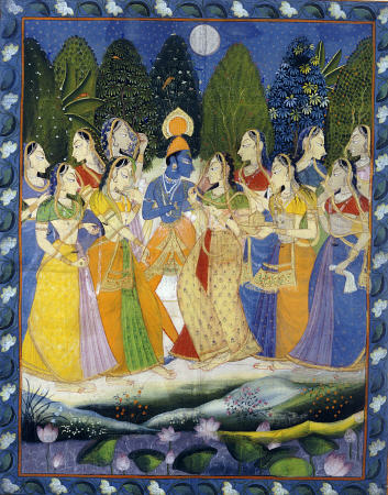 A Pichhavai Of Krishna As Shrinthji à 
