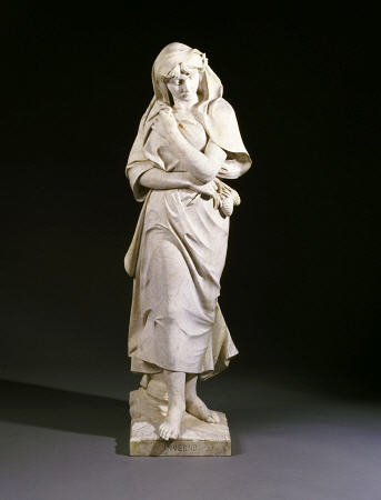 A Set Of Four Italian White Marble Figures Emblematic Of The Seasons-Winter, Late 19th Century à 