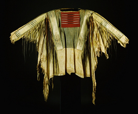 A Sioux Quilled And  Fringed Hide Warrior''s Shirt à 
