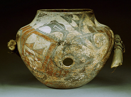 A Zuni Acoma Polychrome Fetish Bowl à 