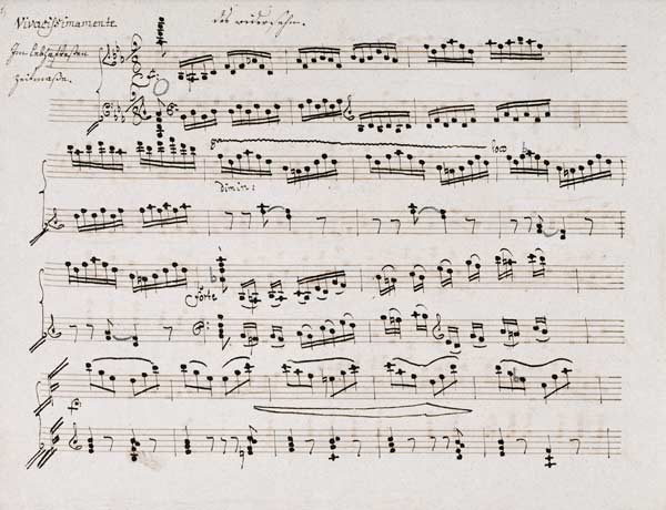 Copyist''s Manuscript Of The Second And Third Movements, Abwesenheit And Das Wiedersenhen Of The Pia à 