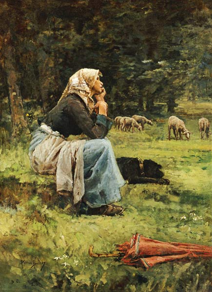 A Young Shepherdess à 