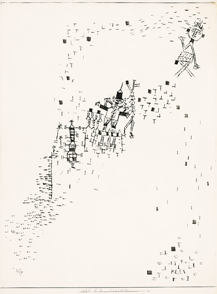 Astray, 1925 (ink transfer and brush & black ink on paper)  à 