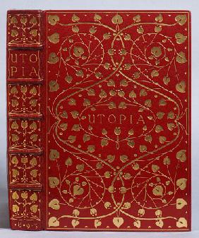 A Crushed Red Levant Morocco Gilt Binding Of Utopia By Sir Thomas More