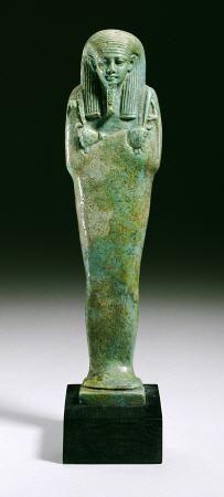 A Faience Shabti Of Hekaemsaef