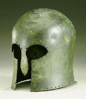 A Greek Bronze Corinthian Helmet