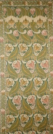 An Arts And Crafts Curtain Design Attributed To Silver Studios