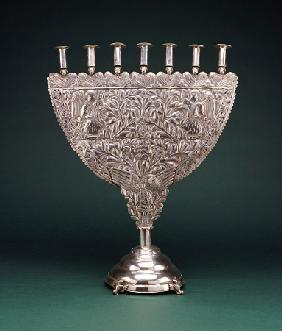 An Important Spanish Colonial Silver Candelabrum, 18th Century, Probably Rio De La Plata