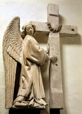 Angel holding a Large Crucifix (plaster) à 