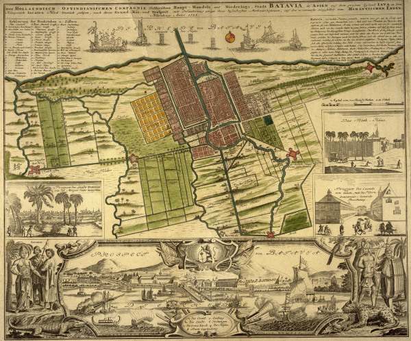 Batavia, City plan 1733 à 