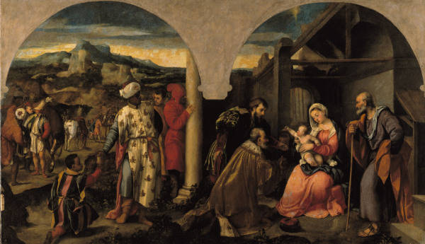 Bonifazio Veronese,L''Adoration des Mages à 