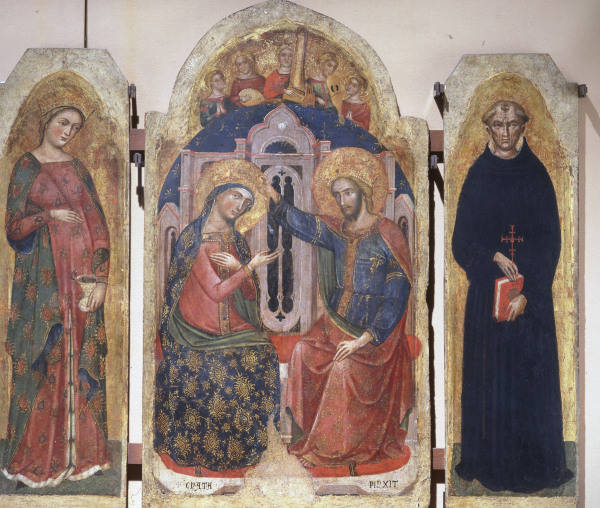 Caterino/Couronnement Vierge et saints à 