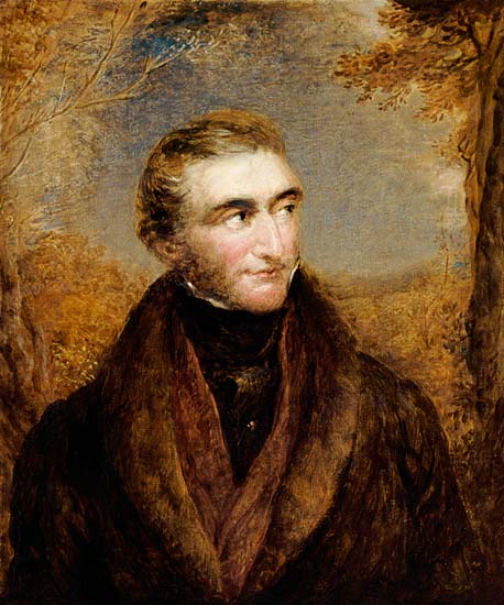 Portrait Of John Mallord William Turner, Half-Length, In A Brown Jacket, In A Landscape à 