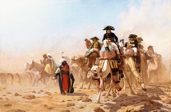 Napoléon et ses généraux en Egypte à 